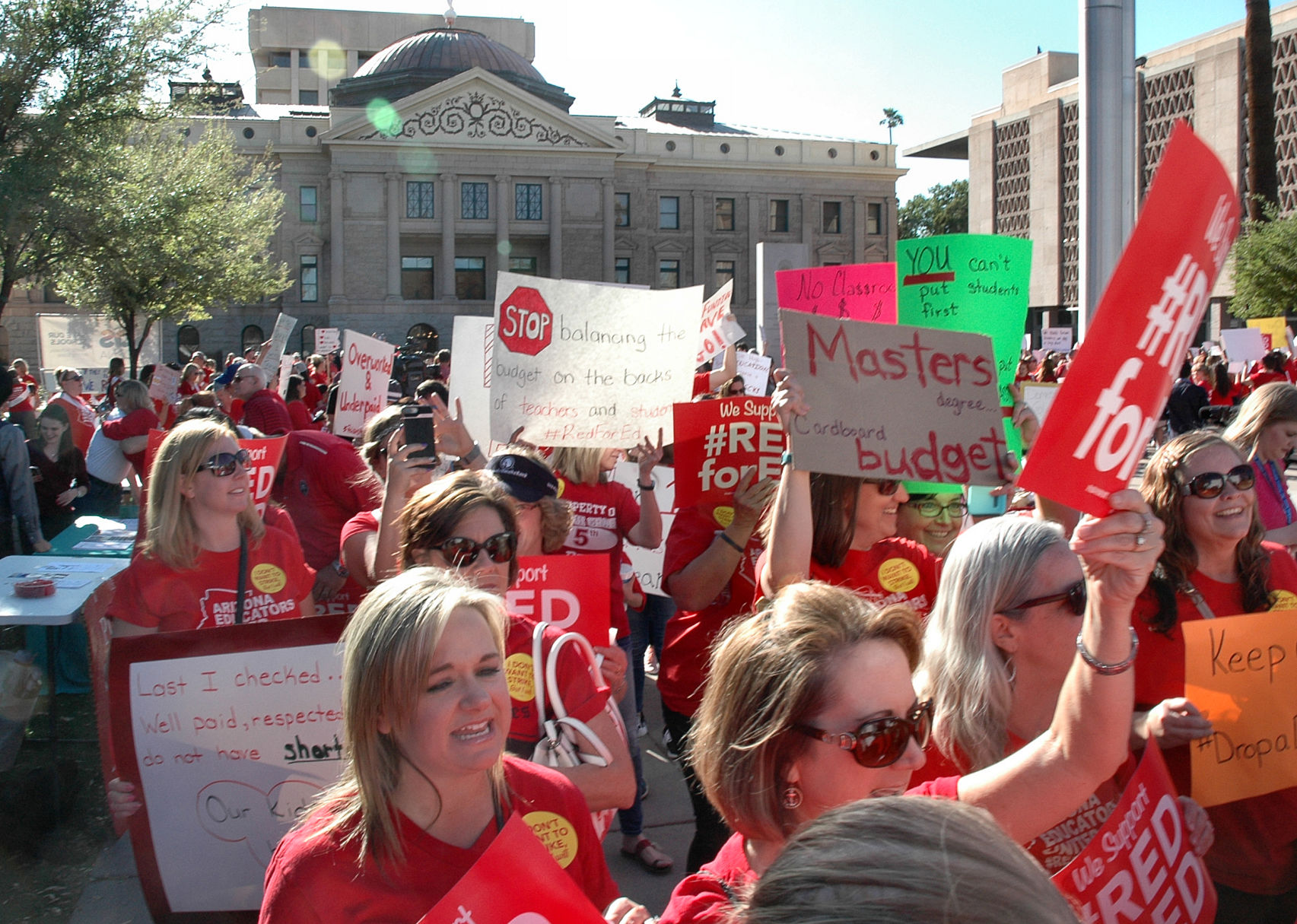Teacher rally